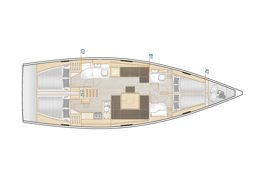 Sailing yacht Hanse 458 Sarsala